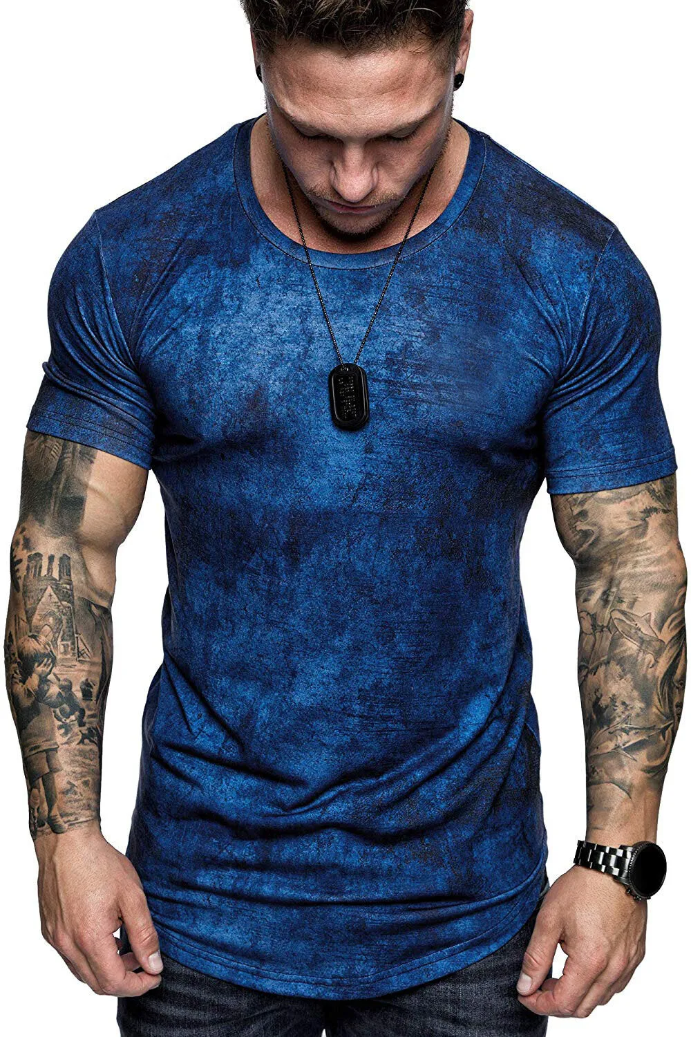 Summer Casual Short Sleeve T-shirt for men Breathable Quick-Dry Fitness Casual Shirts