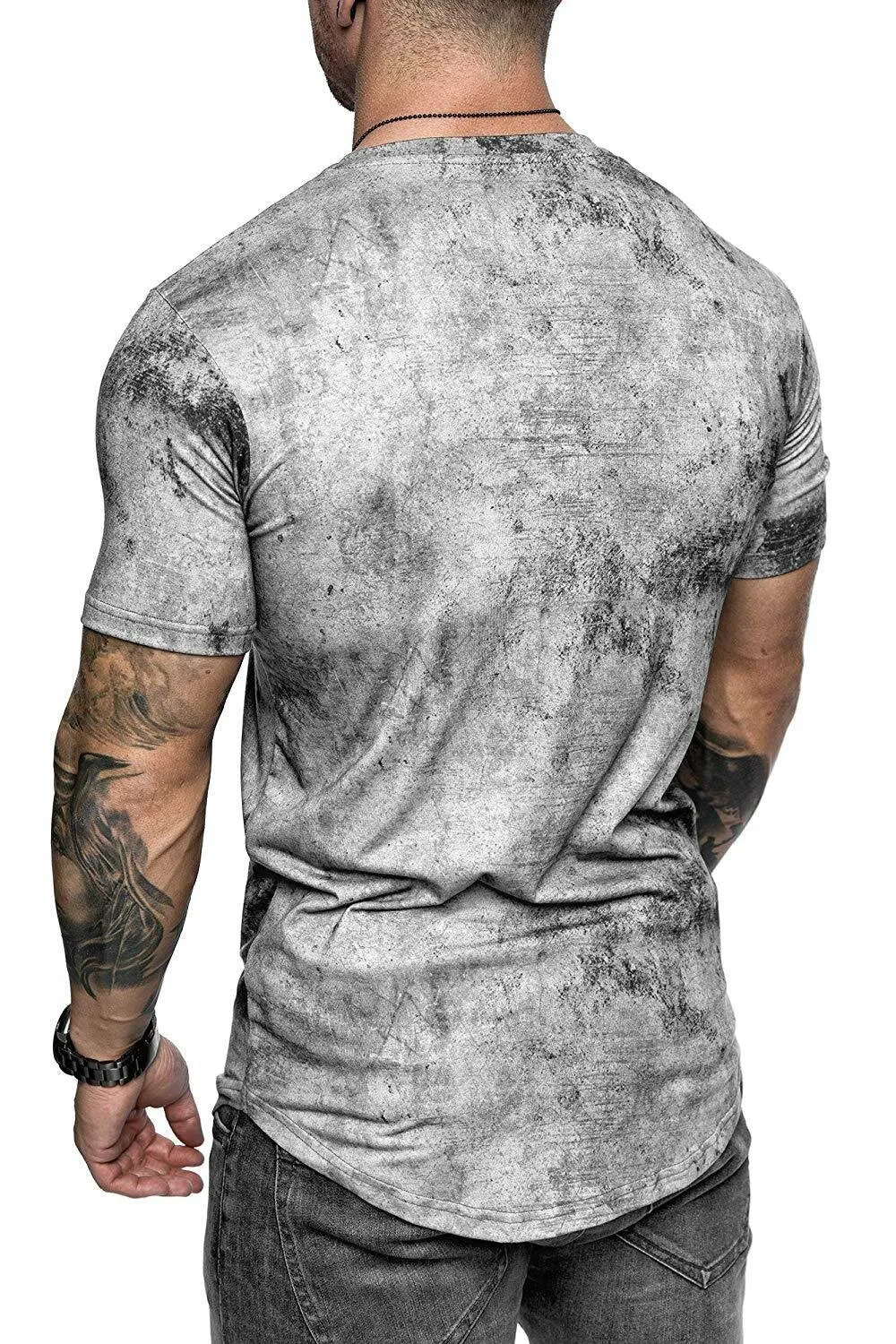 Summer Casual Short Sleeve T-shirt for men Breathable Quick-Dry Fitness Casual Shirts