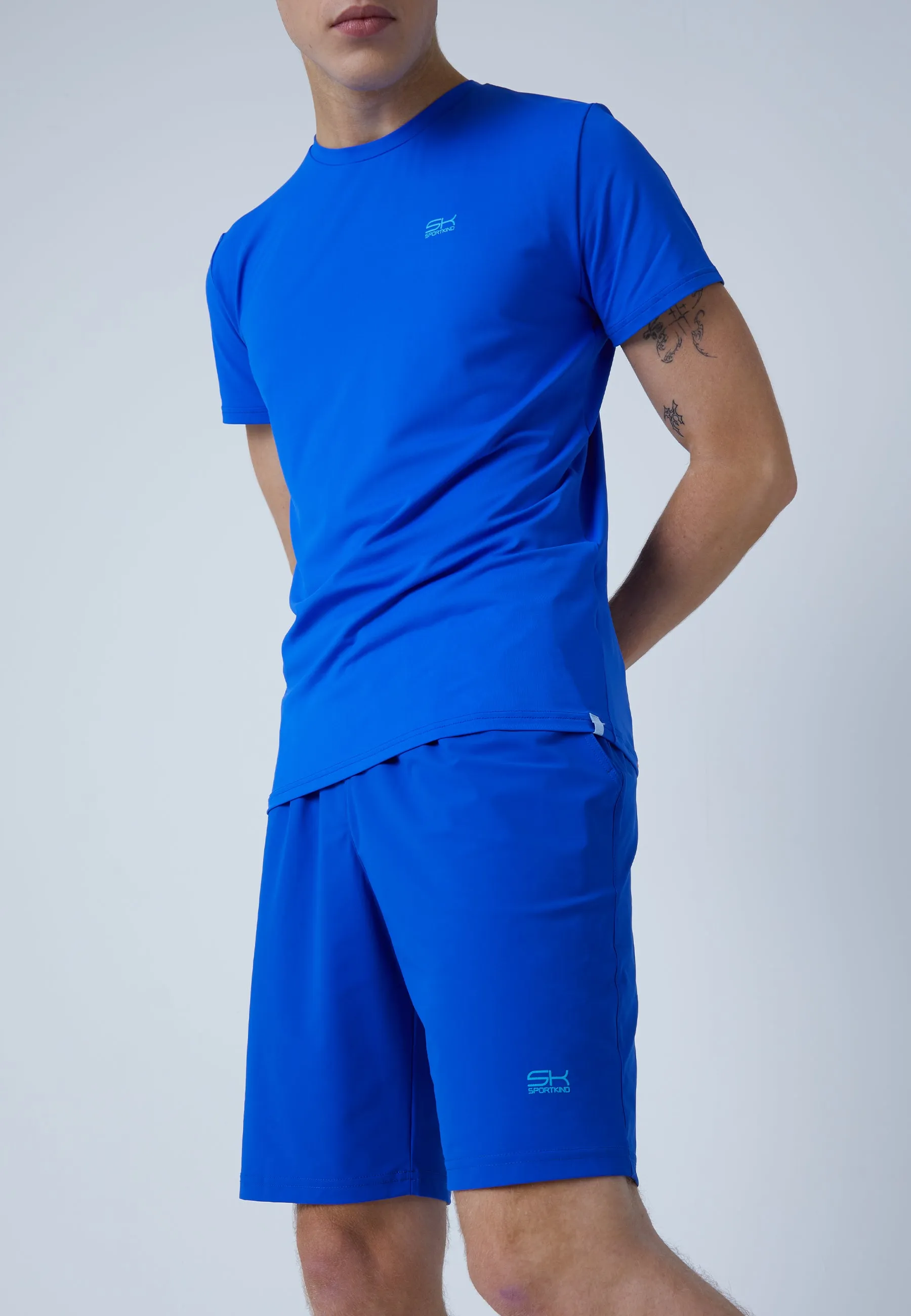 Tennis shorts long, cobalt blue