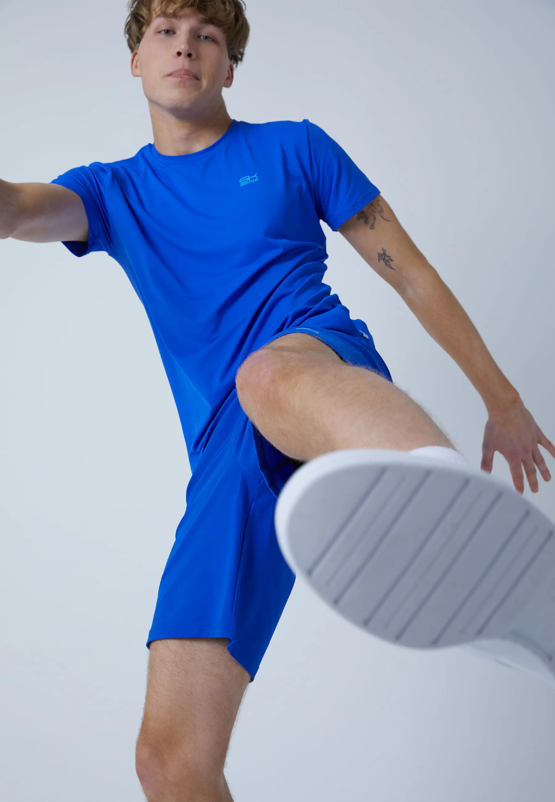 Tennis shorts long, cobalt blue