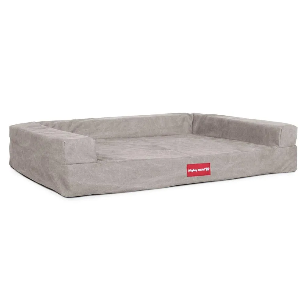 The Bench Orthopedic Memory Foam Dog Bed - Canvas Pewter