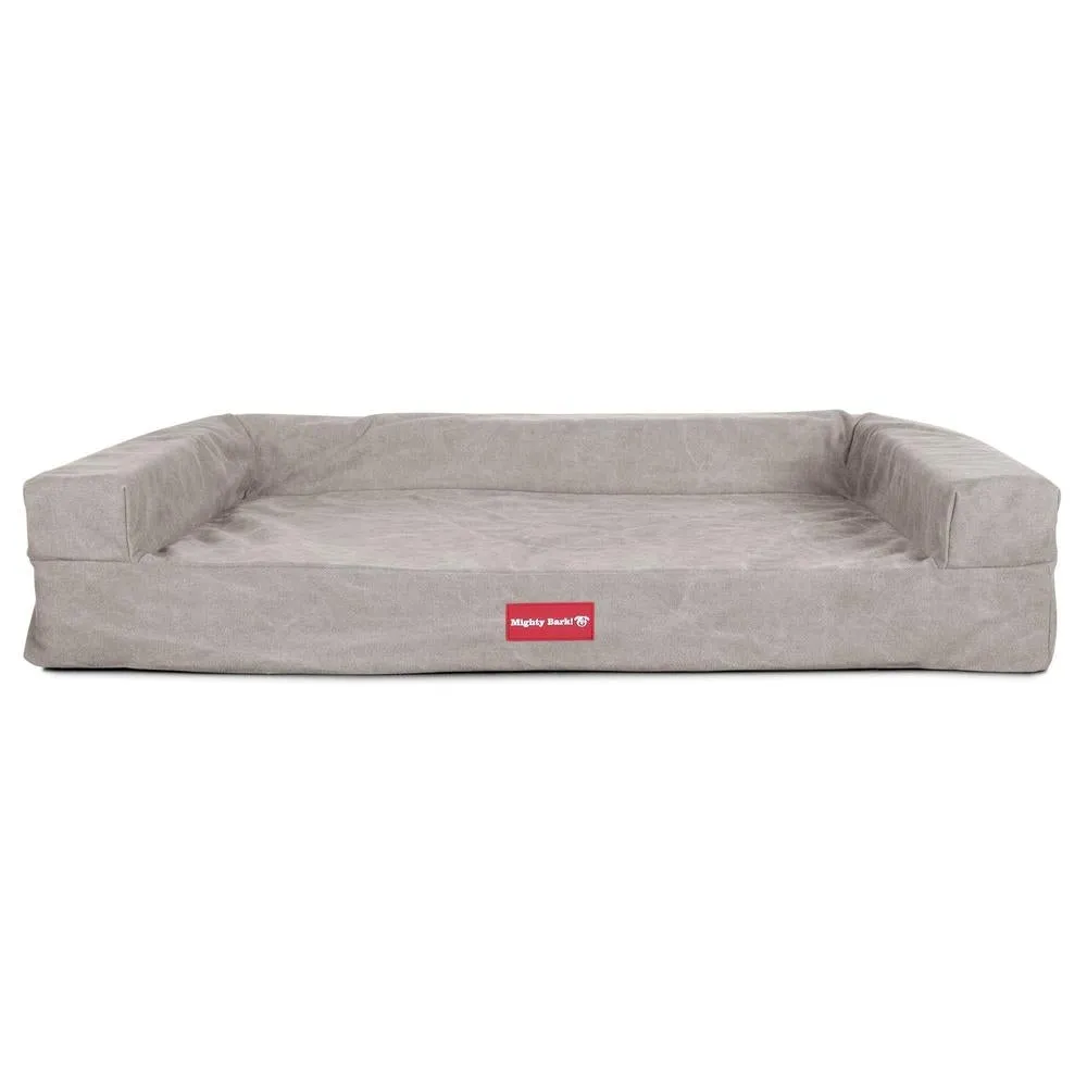 The Bench Orthopedic Memory Foam Dog Bed - Canvas Pewter