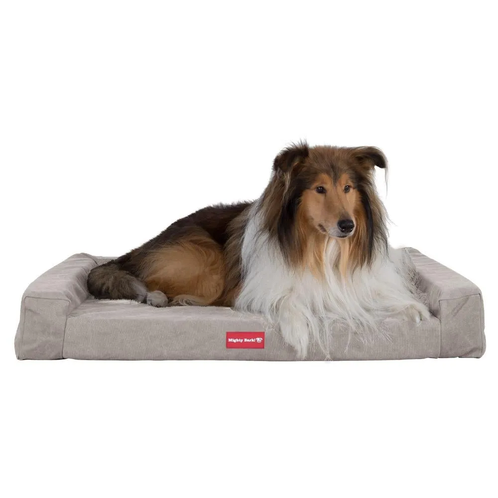 The Bench Orthopedic Memory Foam Dog Bed - Canvas Pewter