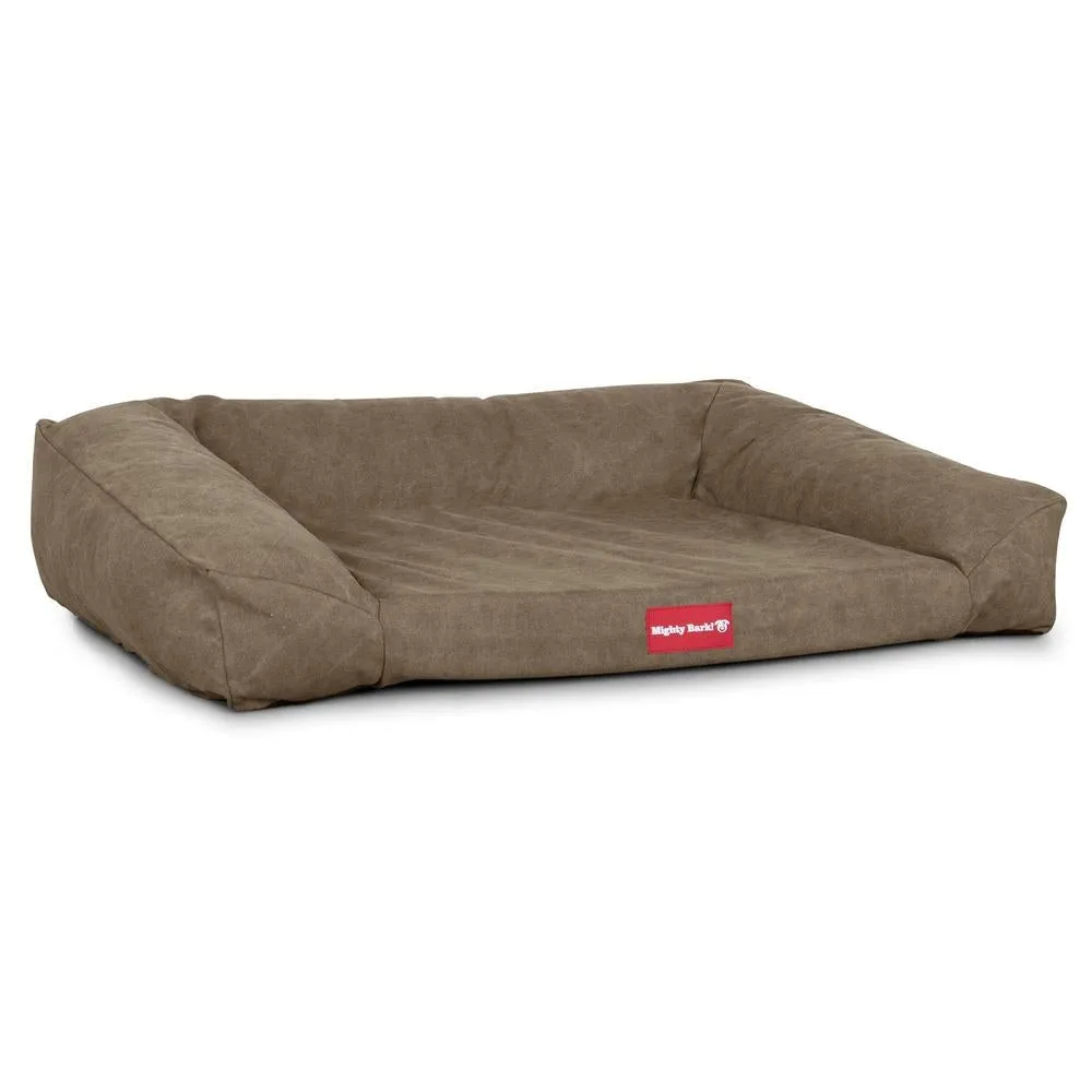 The Sofa Orthopedic Memory Foam Sofa Dog Bed - Canvas Earth