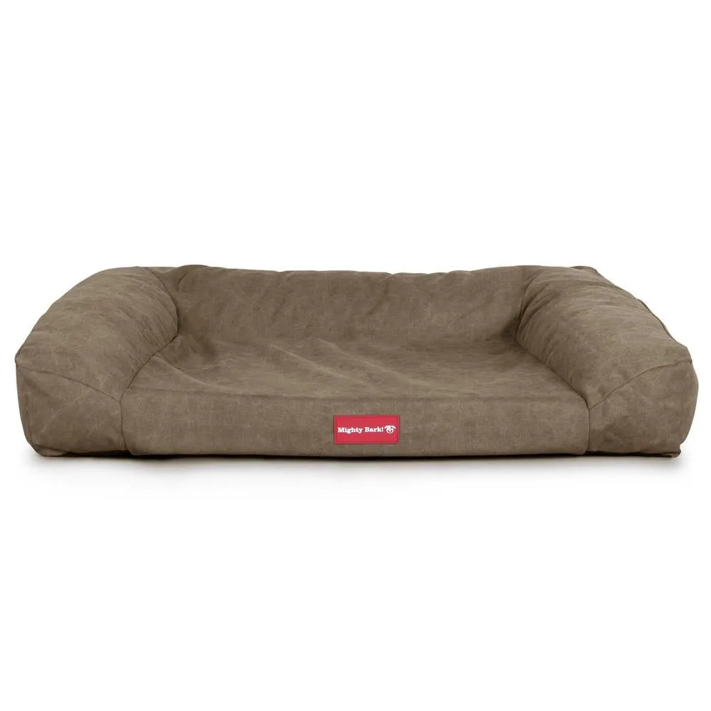 The Sofa Orthopedic Memory Foam Sofa Dog Bed - Canvas Earth