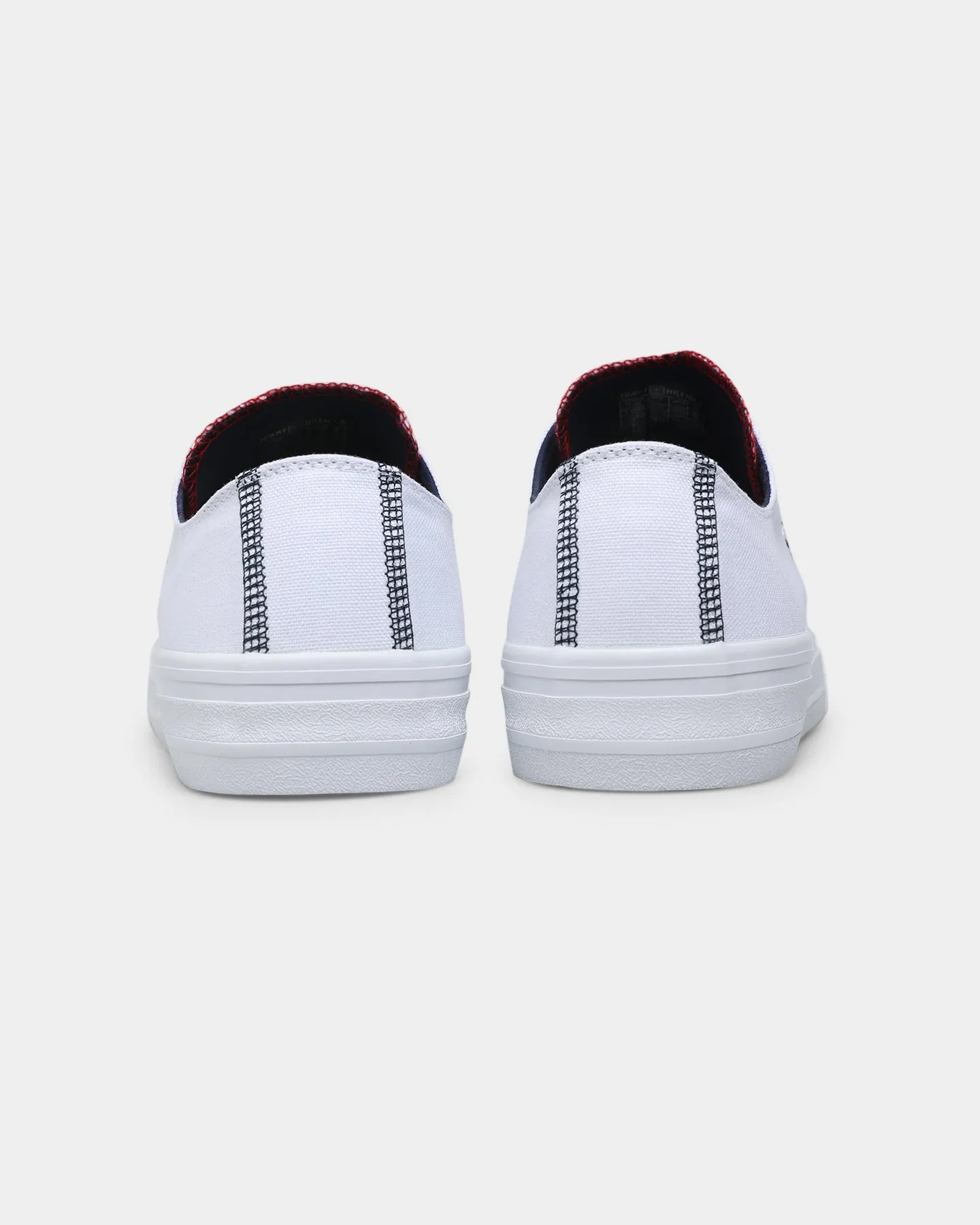 Tommy Jeans Long Lace-Up Sneakers White