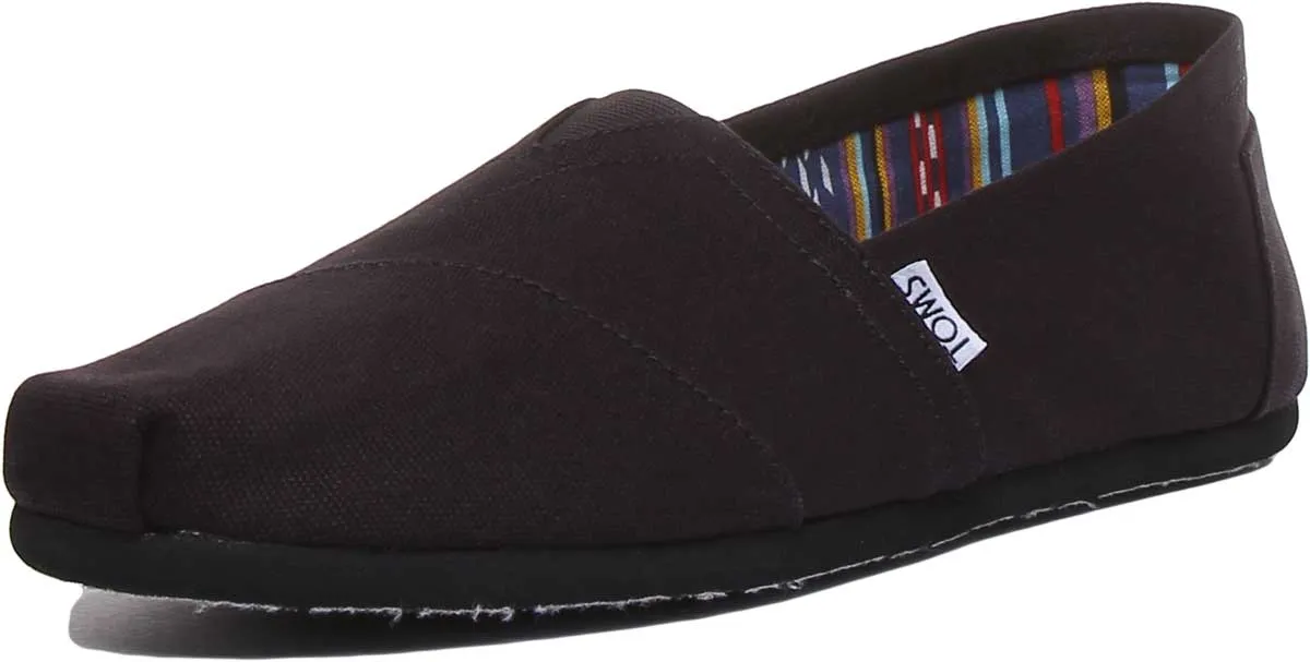 Toms Classic Slip On In Black Mono