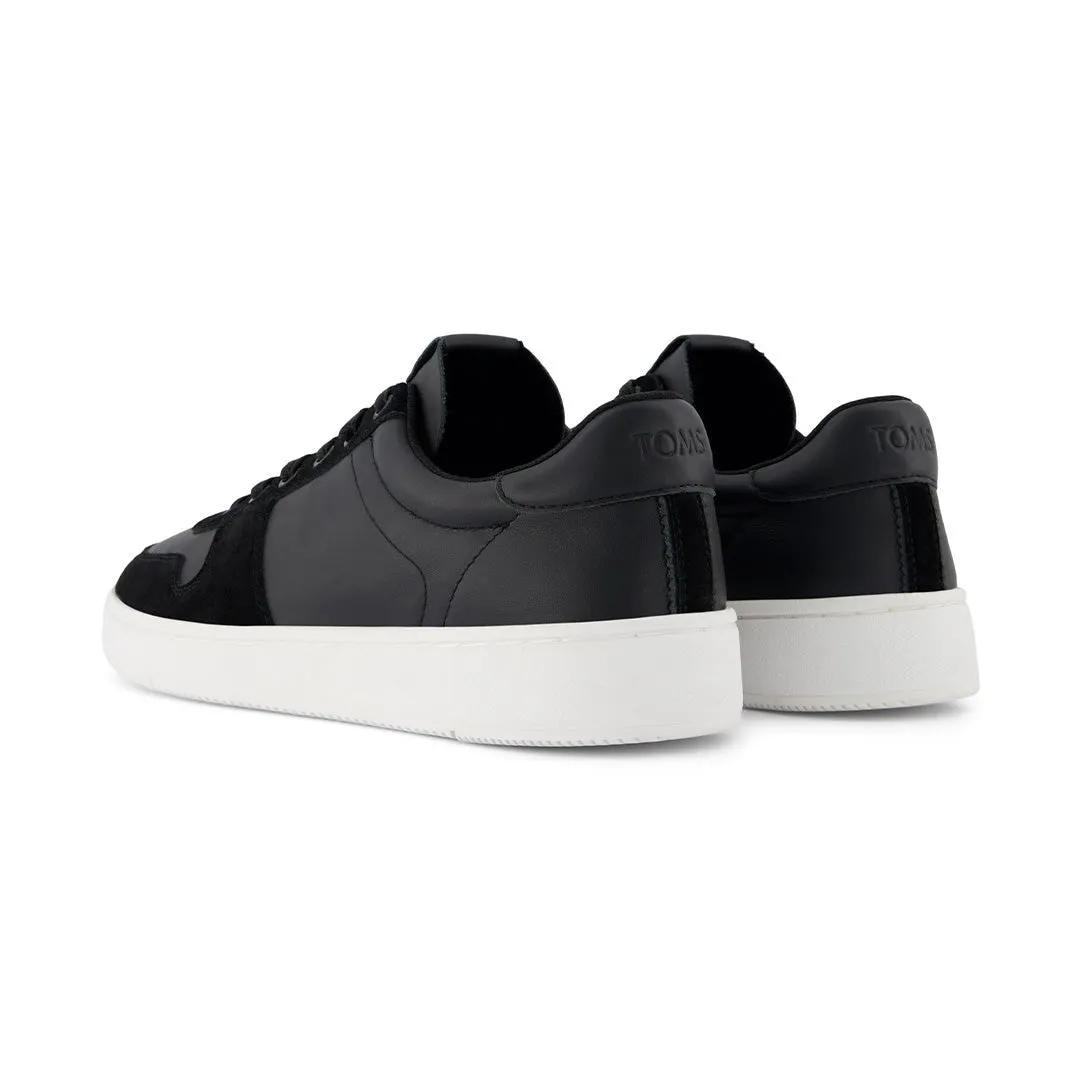 Toms Trvl Lite Court Sneakers Men - Black Leather Suede