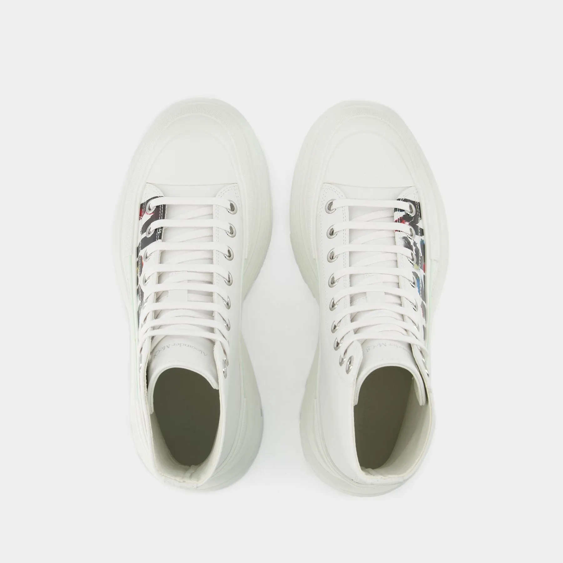 Tread Slick Sneakers - Alexander Mcqueen - White - Canvas