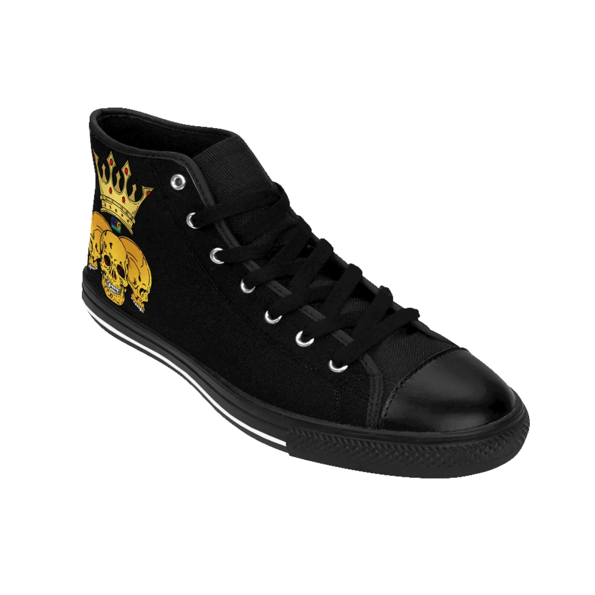 Triple Skull Crown Women's Classic Sneakers