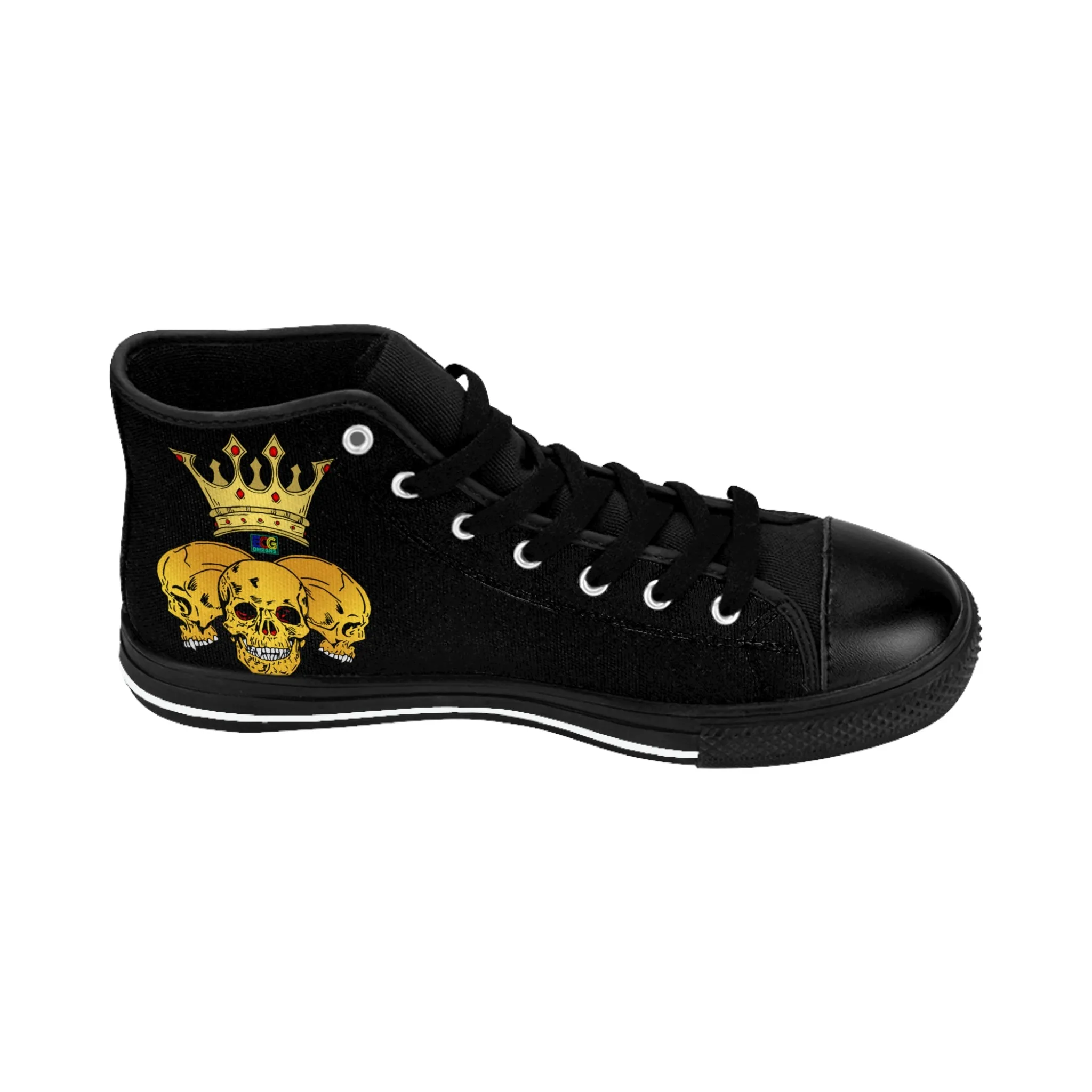 Triple Skull Crown Women's Classic Sneakers