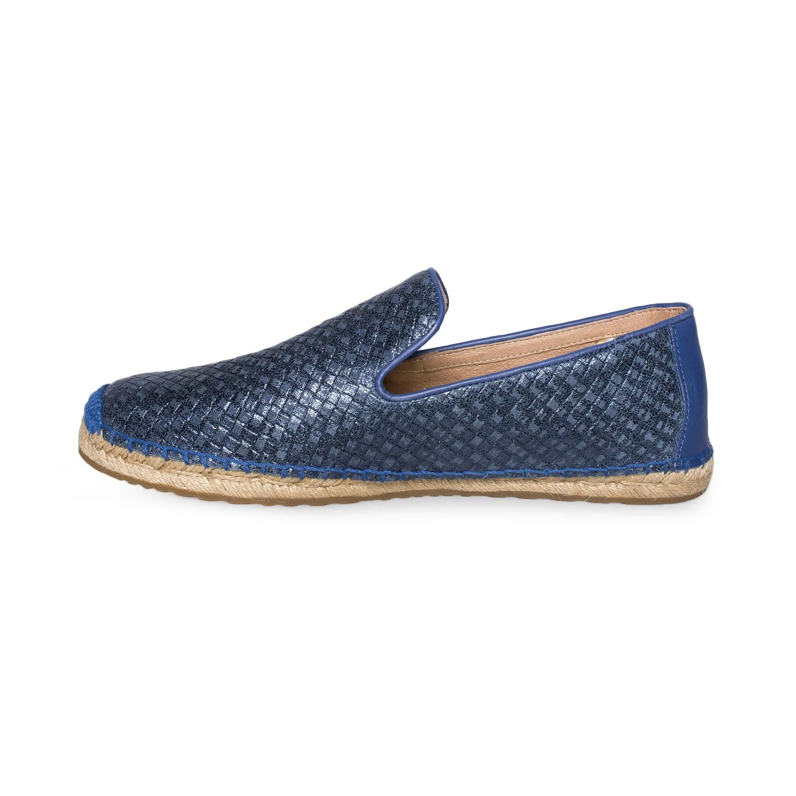 UGG Sandrinne Metallic Basket Racing Stripe Blue Shoes