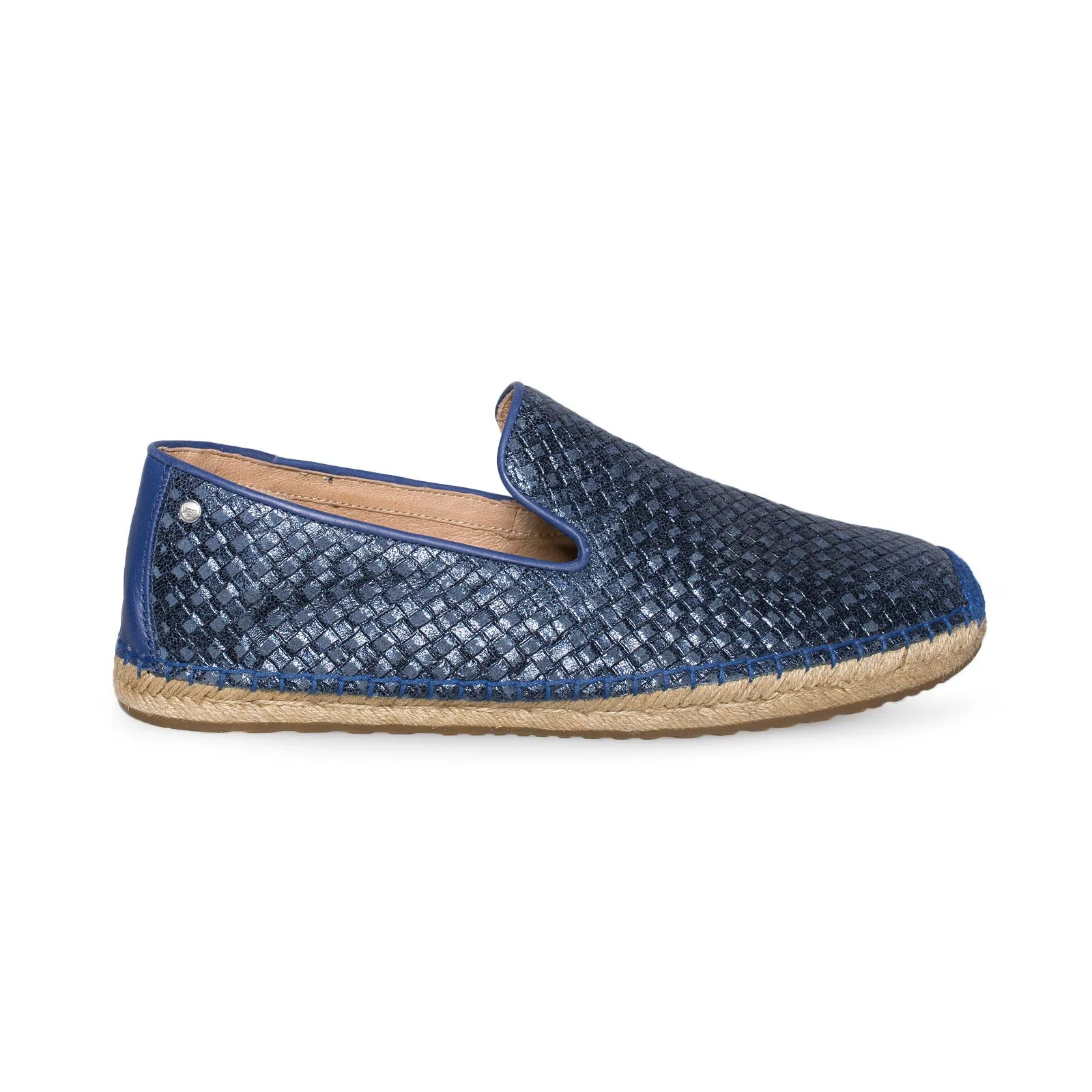 UGG Sandrinne Metallic Basket Racing Stripe Blue Shoes