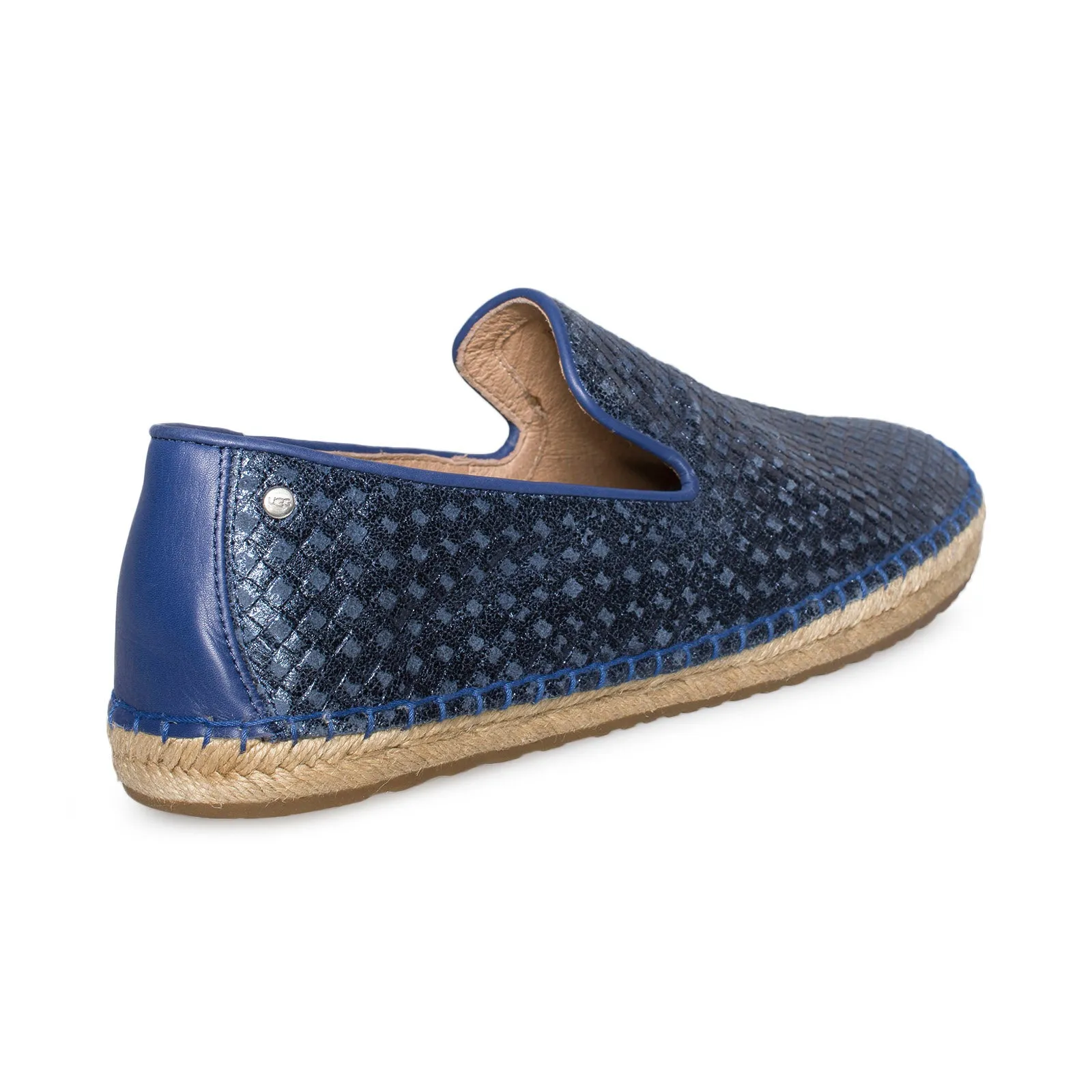 UGG Sandrinne Metallic Basket Racing Stripe Blue Shoes