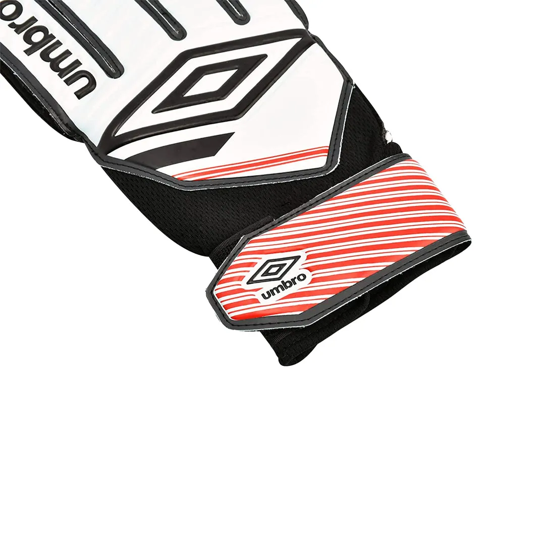 Umbro Classico Goal Keeping Glove White/Black/Vermillion - 21047U-2VZ