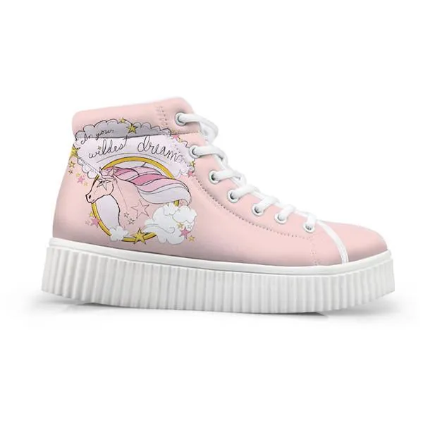 Unicorn Wedge High Tops