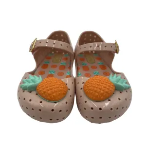 Velcro Peak A Boo Toe Slip On Shoes / Pineapple