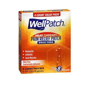 Wellpatch Warming Pain Relief Patch Large 4 each By Wellpatch