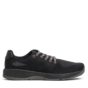 Women's Ballistic Trainers - Black   Black   Charcoal W/ Black Reflective Spearhead