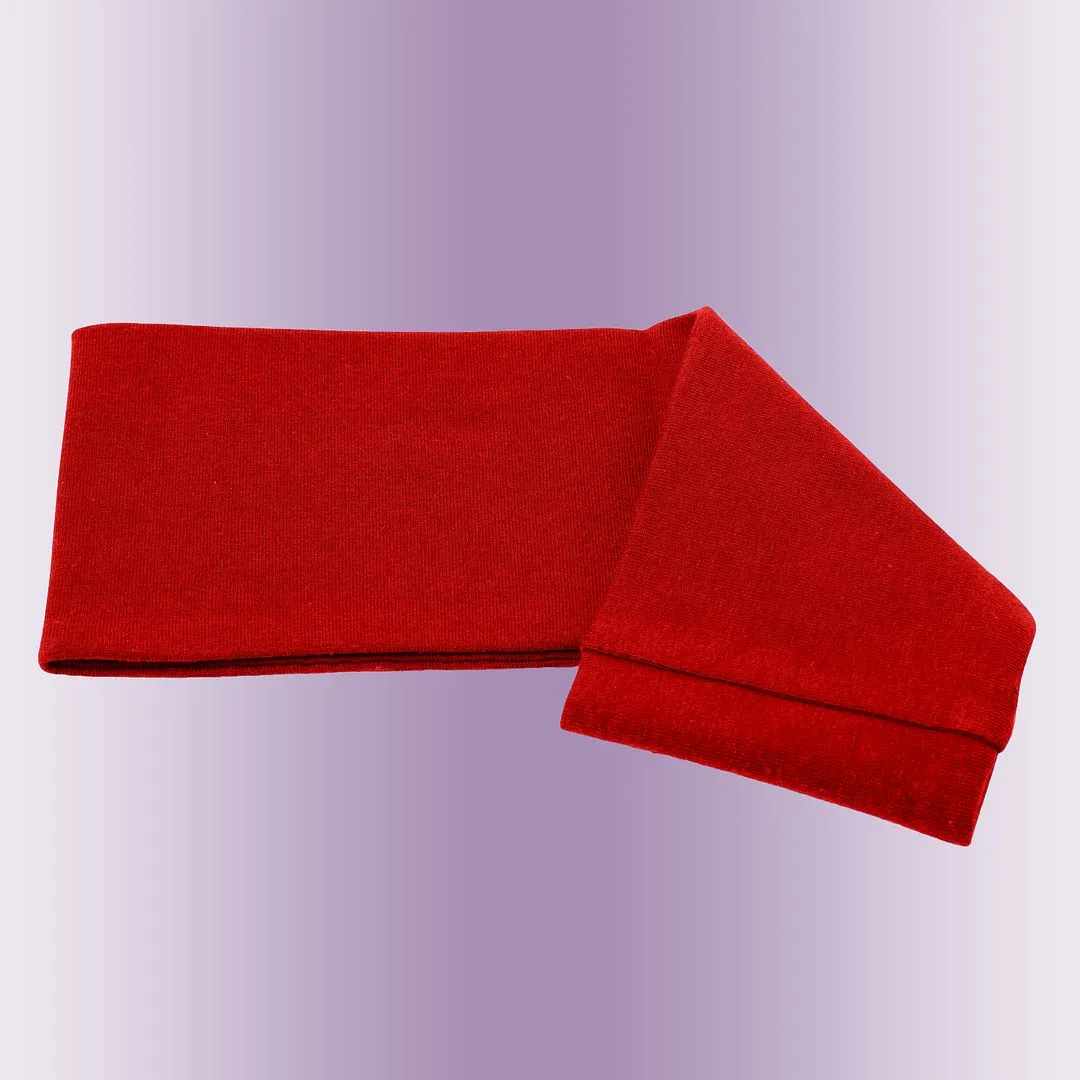 Women's Headbands Cotton Jersey 3" Wide Yoga Fitness Fashion Made in the USA Red