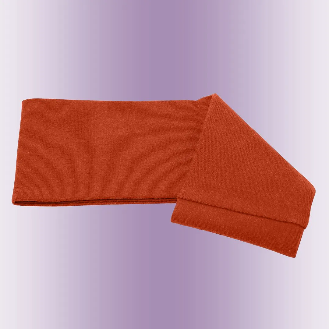 Women's Headbands Cotton Jersey 3" Wide Yoga Fitness Fashion Made in the USA Rust