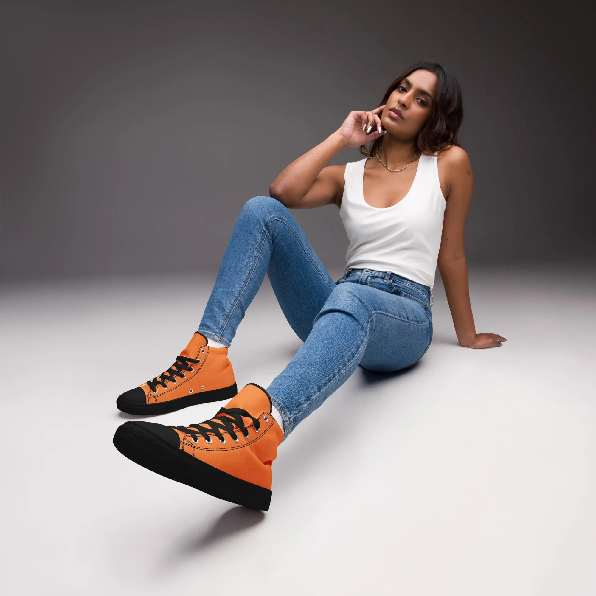 Women’s Orange High Top Shoes