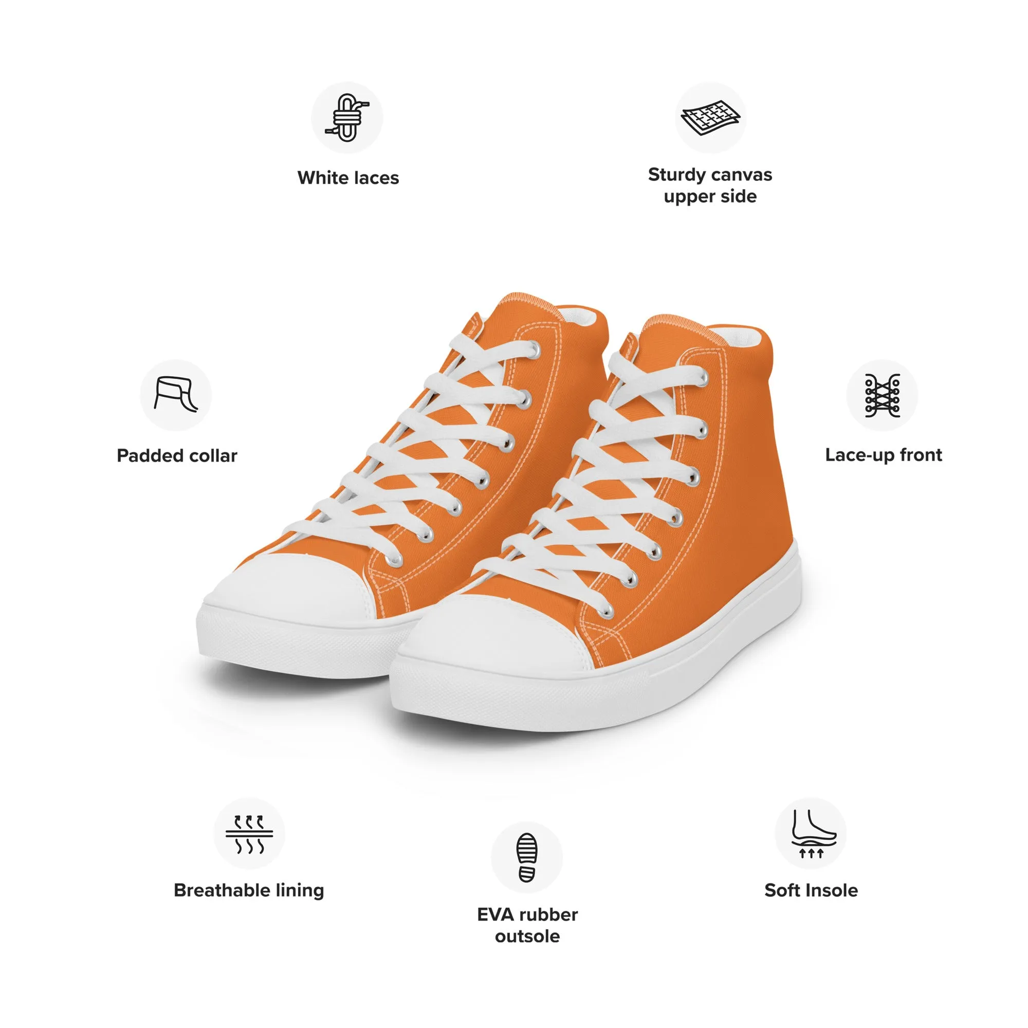 Women’s Orange High Top Shoes