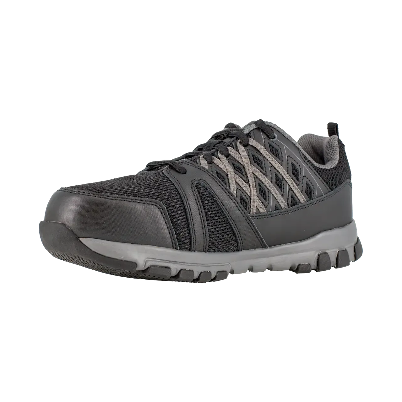 Women's Sublite Steel-Toe Athletic Work Shoe Black/Grey