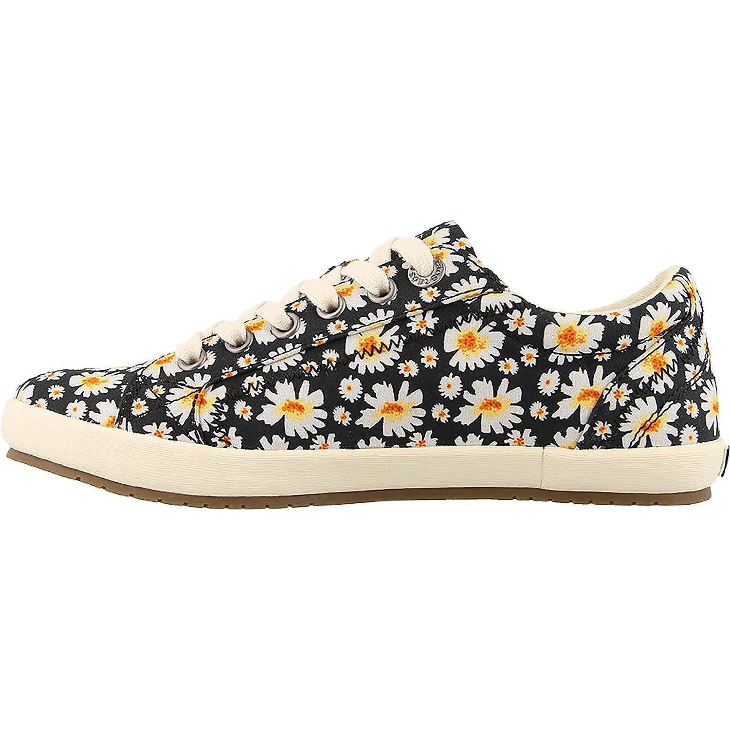 Women's Taos Star Black Daisy Canvas