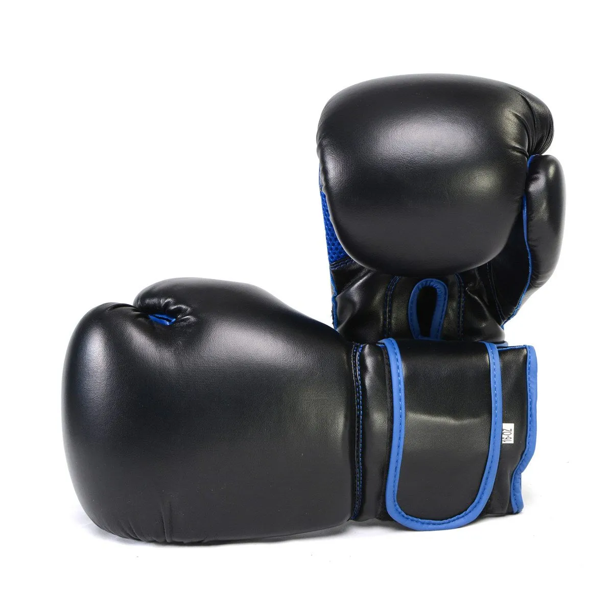 X-Fitness XF2000 Gel Boxing Kickboxing Punching Bag Gloves-BLK/BLUE