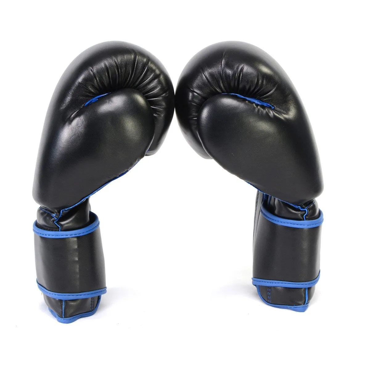 X-Fitness XF2000 Gel Boxing Kickboxing Punching Bag Gloves-BLK/BLUE