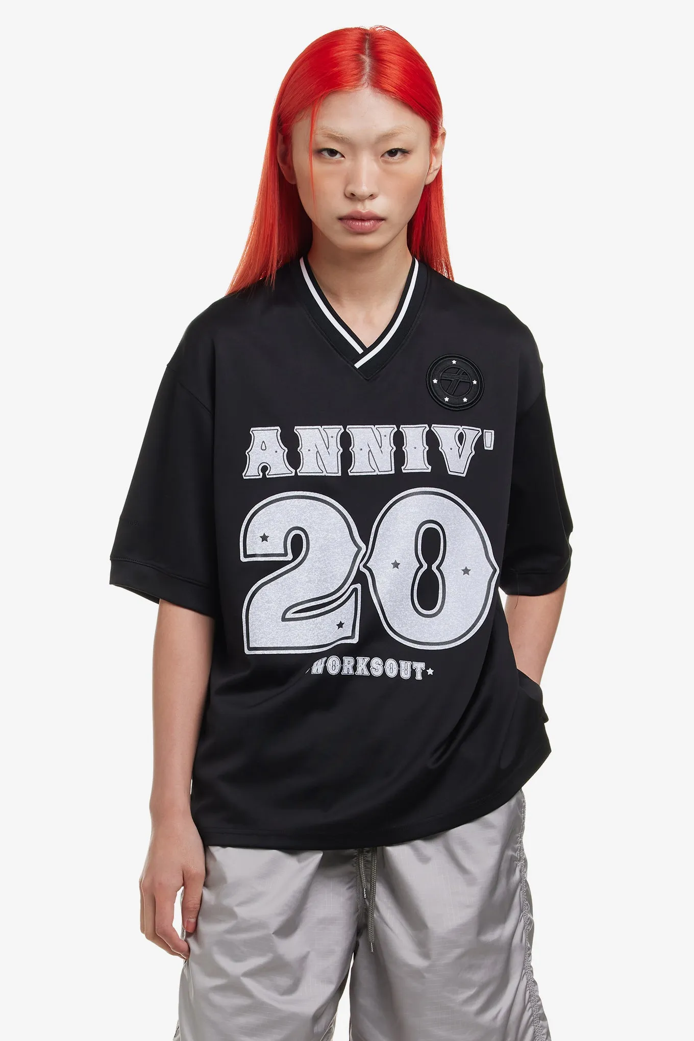 x WORKSOUT 20th ANNIV FOOTBALL JERSEY