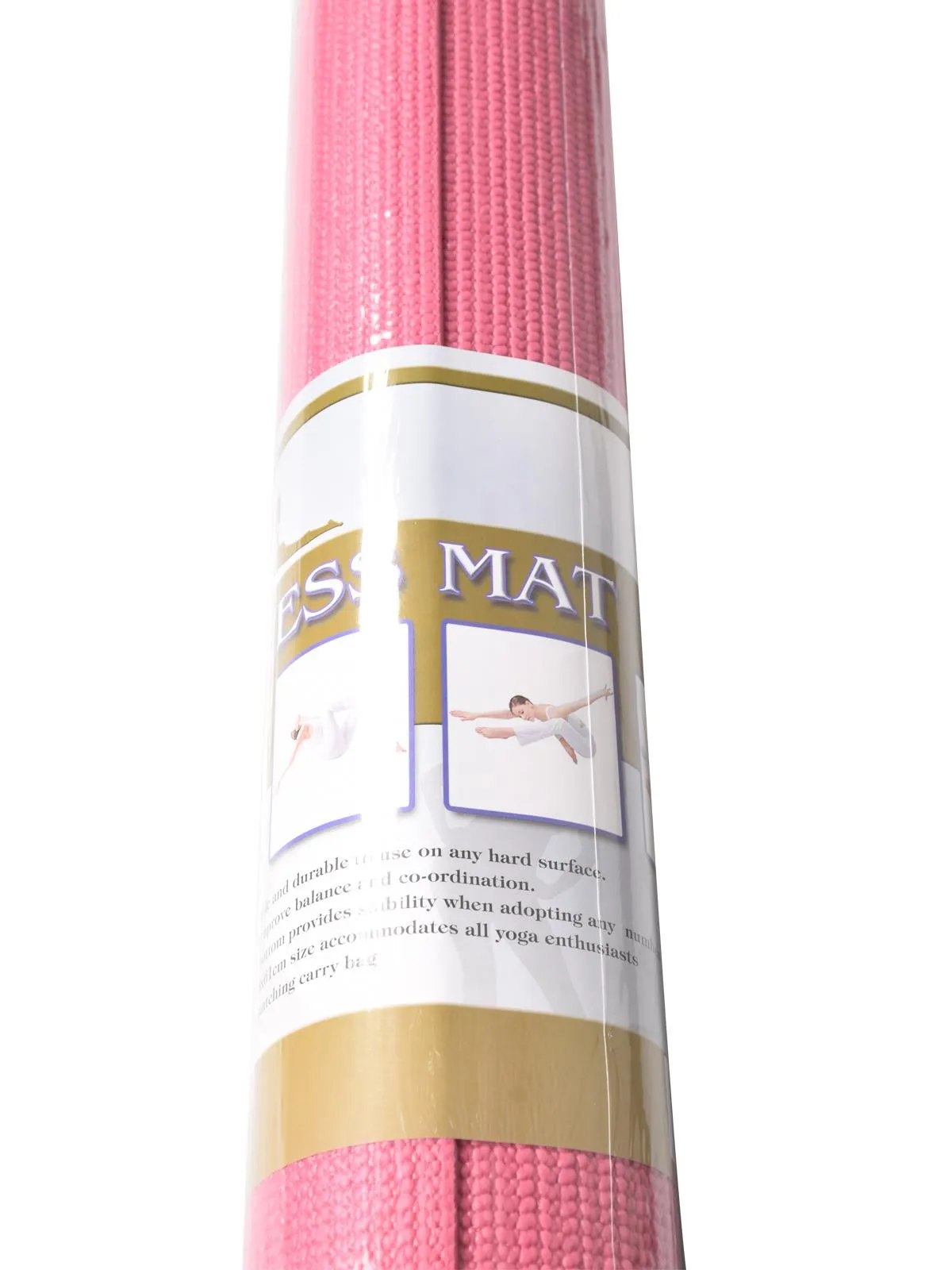 Yoga Mat with Carrier Strap - 1/2 Pack