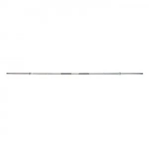 York 203cm Chrome Solid Knurled Bar